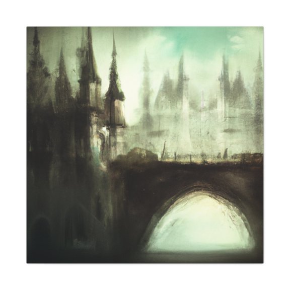 "Gothic Lovers Embrace" - Canvas