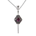 thumbnail image 1 of Gothic Magic Witch Necklace Women Men Vintage Blood Pack Removable Witch Wand Pendant Neckchain Cosplay Jewelry Gift, 1 of 8