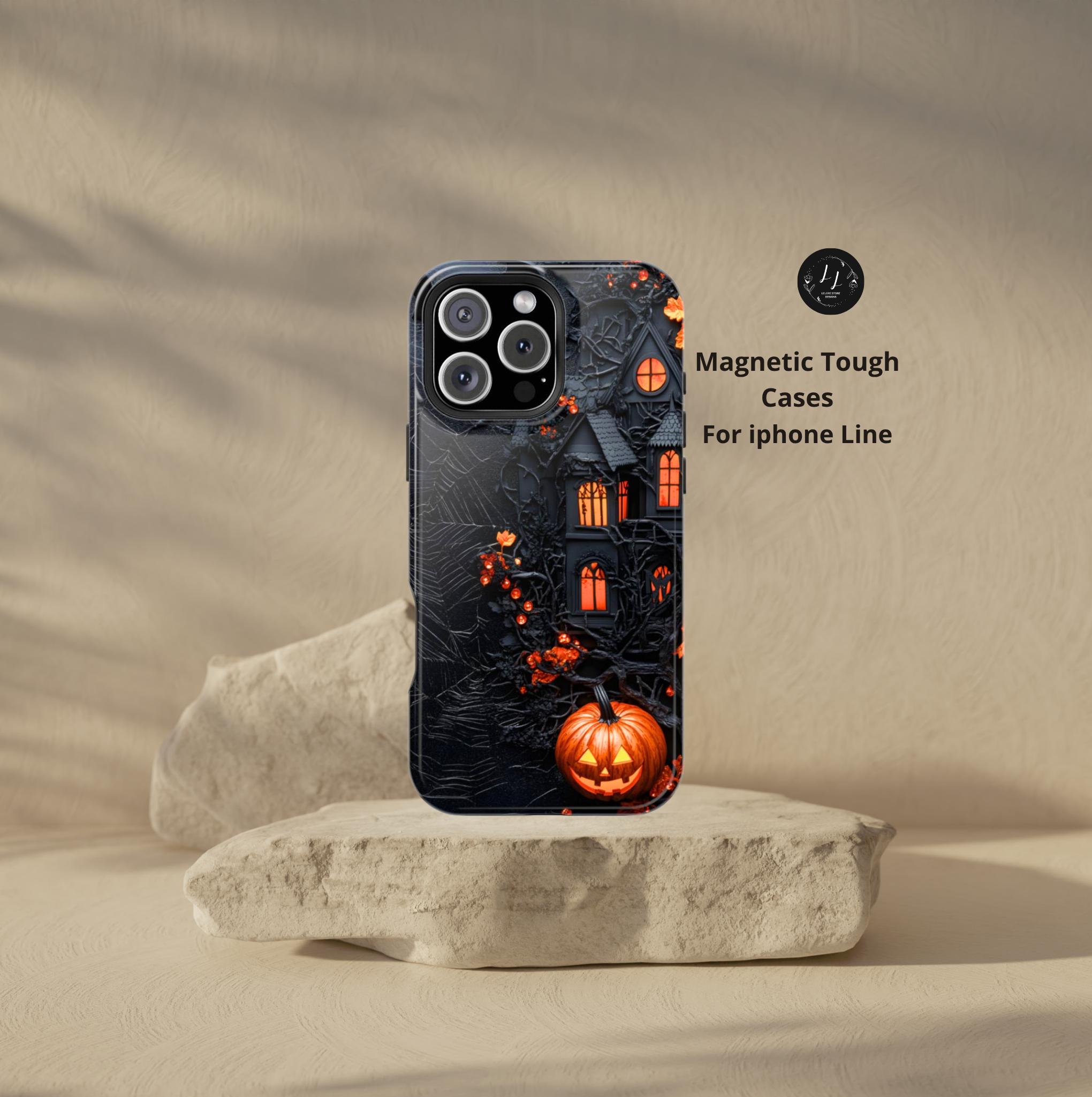 Gothic Mansion Halloween Flat Print Art Case for iPhone 17 to 11 Pro ...