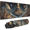 thumbnail image 1 of Gothic Masonic Mouse Pad Extended Large Gaming Mouse Pad XL Stitched Edges for Gamer Home Office 31.5 X 11.8 Inch, 1 of 13