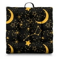 thumbnail image 1 of Gothic Meditation Cushion Thick Celestial Print Floor Pillow with Sun & Moon Design for Yoga & Meditation, 1 of 6