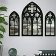thumbnail image 1 of Gothic Mirrors Wall Decor Arched Mirror Mounted Goth Room Vintage Cathedral Window for, 1 of 6