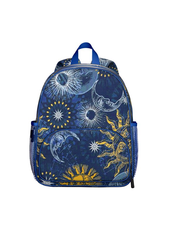 Gothic Moon Eyes Waterproof Backpack - Adjustable Ergonomic Student Daypack with Padded Straps