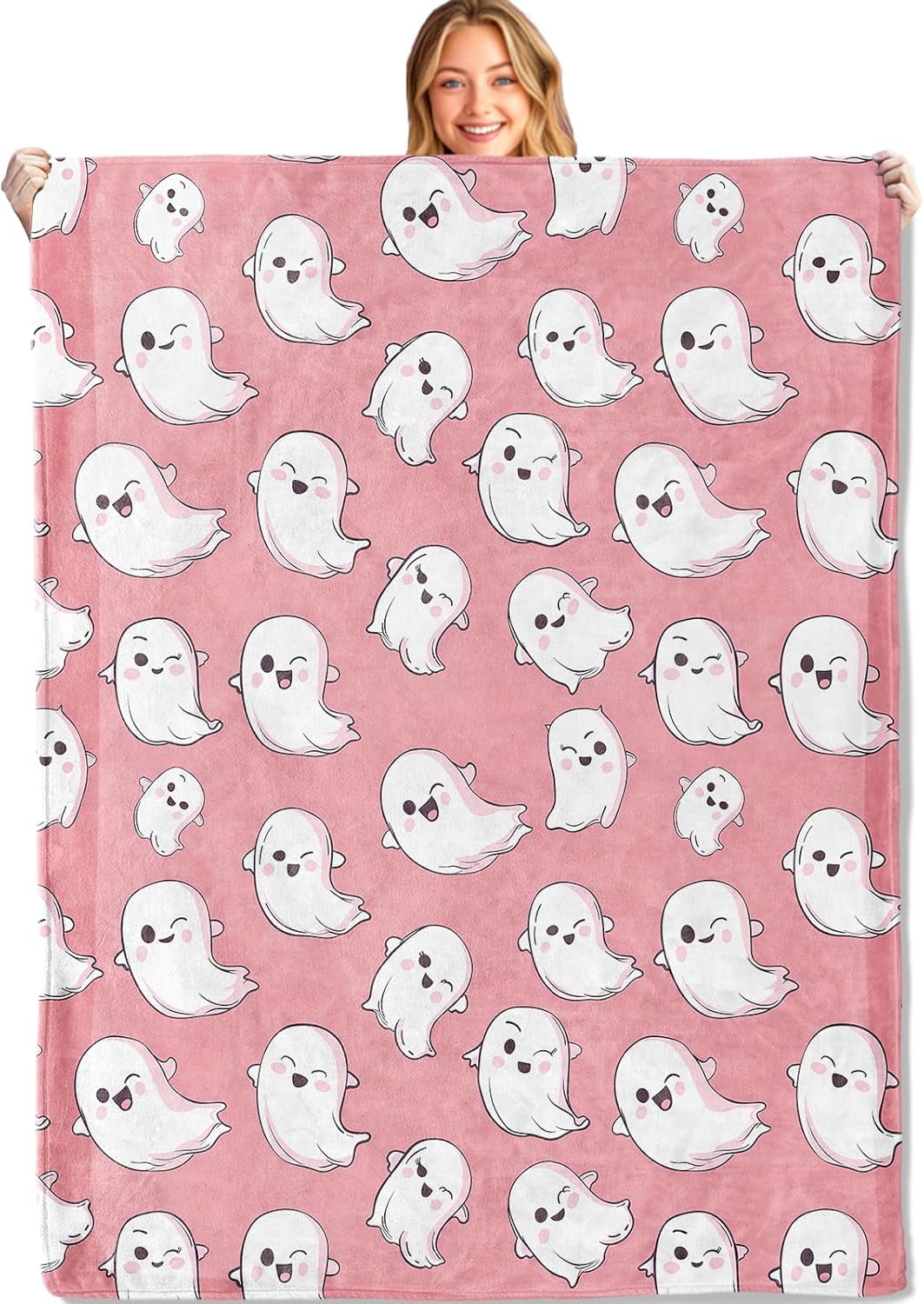 Gothic Movie Night Throw Blanket,60x80in,Soft,Lightweight Flannel,with