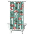 thumbnail image 1 of Gothic Mushroom Bath Curtain 36x72 Inch Whimsical Woodland Design Waterproof Fade-Resistant with Hooks, 1 of 5