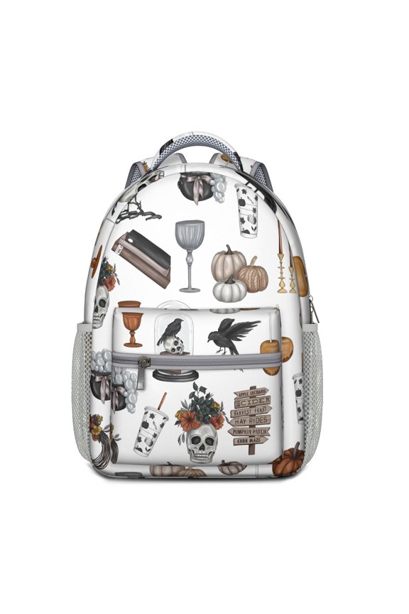 Gothic Night Sky Backpack for – Cosmic Moon, Starry Eclipse & Solar Sunburst Design with Astronomical Map and Ethereal Elements