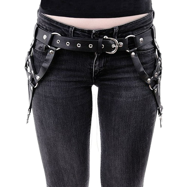 Gothic O-Ring Harness Studded Belt 