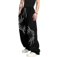 thumbnail image 1 of Gothic Pants Men, Goth Y2K Baggy Sweatpants for Men, Streetwear Graphic Sweatpants, Cool Sweatpants for Daily Wear Skateboarding Festival, 1 of 5