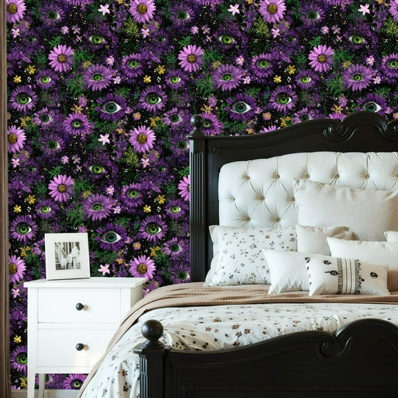 Gothic Peel and Stick Wallpaper Dark Romantic Vintage Halloween Haunted Forest Dark Academia Ghost Contact Paper 23.6in x 9.8ft Wallpaper Removable Self Adhesive Wall Paper for Bedroom