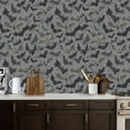thumbnail image 1 of Gothic Peel and Stick Wallpaper Gothic Bat Intricate Web Design Gray Wall Mural 17.7in x 9.8ft Self Adhesive Removable Wall Paper Renter Friendly Wallpaper for Nursery Bedroom Cabinets, 1 of 8