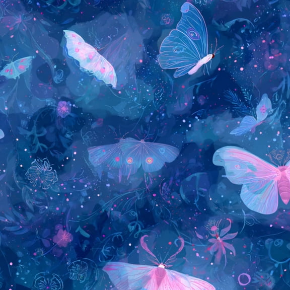 Gothic Peel and Stick Wallpaper Meadow Glittering Petals Dreamy Pastel Tones Wall Mural 17.7in x 9.8ft Self Adhesive Removable Wall Paper Renter Friendly Wallpaper for Bedroom