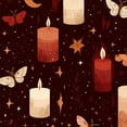 thumbnail image 1 of Gothic Peel and Stick Wallpaper Nostalgic Vintage Candle Moths Crescent Moons Wall Mural 17.7in x 9.8ft Self Adhesive Removable Wall Paper Renter Friendly Wallpaper for Kids Bedroom, 1 of 8