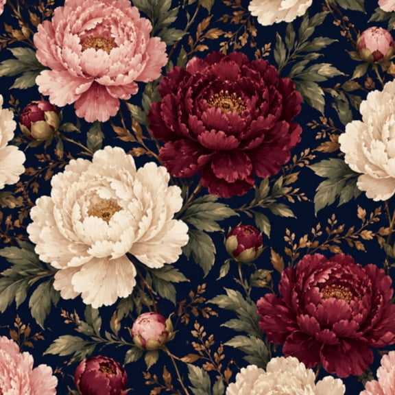 Gothic Peel and Stick Wallpaper Vintage Floral Rich Purple Pink White Roses Dark Wall Mural 17.7in x 9.8ft Self Adhesive Removable Wall Paper Renter Friendly Wallpaper for Bedroom