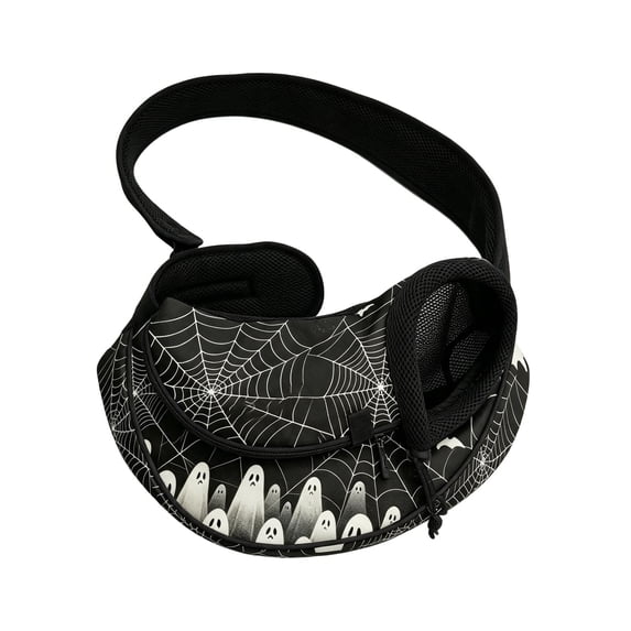 Gothic Pet Sling Carrier for Small Puppy Cats 10 15 lbs, Soft Dog Cat Carrying Bag for Outdoor Travel, Hands Free Pouch