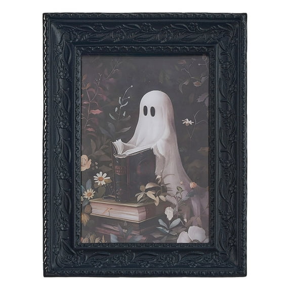 Gothic Picture Frame Black Vintage Picture Frames Tabletop and Wall Mount Display,Multifunctional Halloween Decoration Suitable for Thanksgiving Bathroom Office