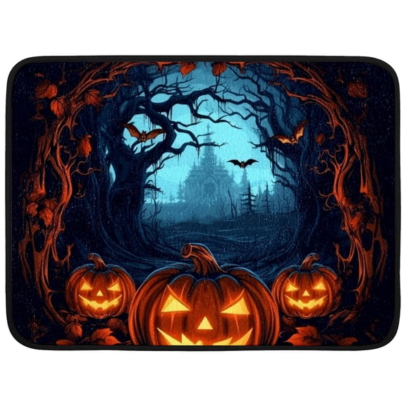 Gothic Pumpkin Dish Drying Mats for Kitchen Counter 18x16in Gothic Decor Kitchen Counter