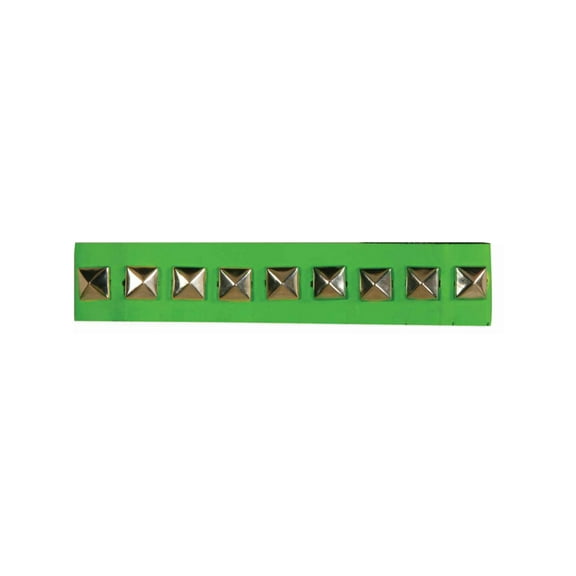 Gothic Punk Vampire Biker Costume Studded Neon Green Choker