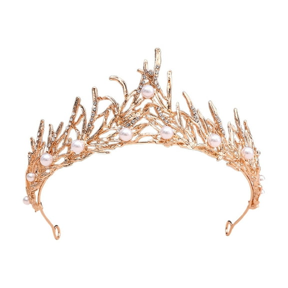 Gothic for Women - Baroque Rhinestone Headpiece for Halloween, Wedding, Party, Vintage Black Bridal Hair Accessories