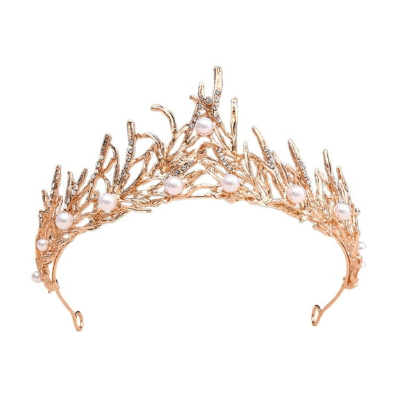 Gothic for Women - Baroque Rhinestone Headpiece for Halloween, Wedding, Party, Vintage Black Bridal Hair Accessories