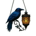 thumbnail image 1 of Gothic Raven Lamp Pendant-Halloween Decorations-Halloween Acrylic 2D Hanging Ornament Perfect for Season Decor & Gifting, 1 of 8