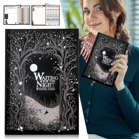 Gothic Reading Journal With 150 Pages Lay-Flat Binding And Ribbon Bookmarks For Book Lovers And Literature Fans