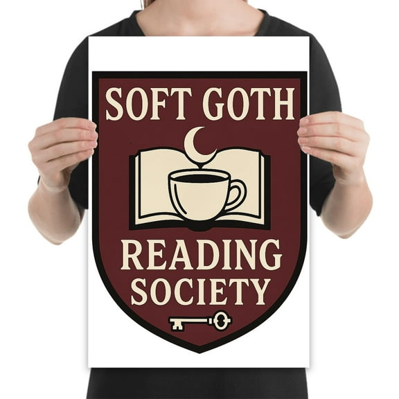 Gothic Reading Society Art - Book Lovers - 13x19 Poster Print - Dark Academia