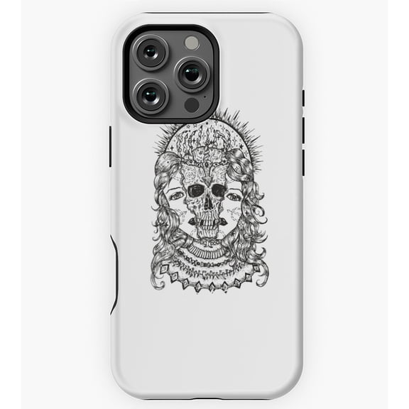 Gothic Real Face Skeleton Halloween GA4174 Phone Case for iPhone 11 to 17 Pro Max