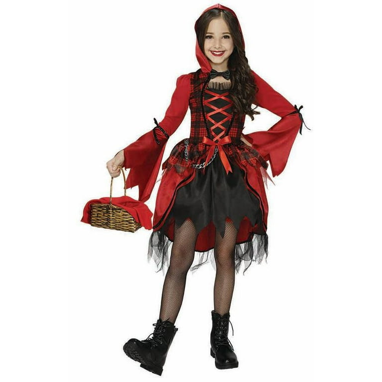 Gothic Red Riding Hood Costume For Halloween,Theme Parties, Cosplay Game,  Masquerade Size L 