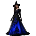 thumbnail image 1 of Gothic Renaissance Dress Women's Witch Costume, Victorian Medieval Cosplay Halloween Dress, Vintage Costume for Cosplay Party, 1 of 7