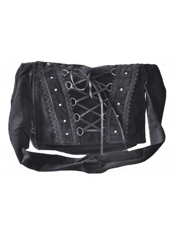 Gothic Renaissance Unisex Vintage Victorian Vamp Black College Hand Bag