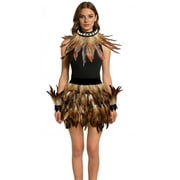 Gothic Retro Fingerless Gloves and Shoulder Harness Set Costume Accessories Punk Rave Outfit