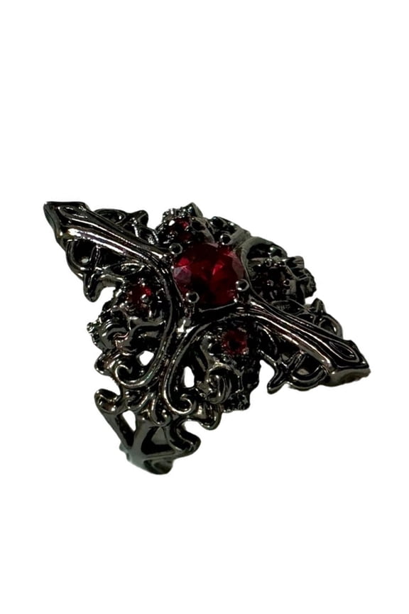 Gothic Rings Eye Catching Vintage Rings Hand Jewelry Finger Rings for Any Outfit