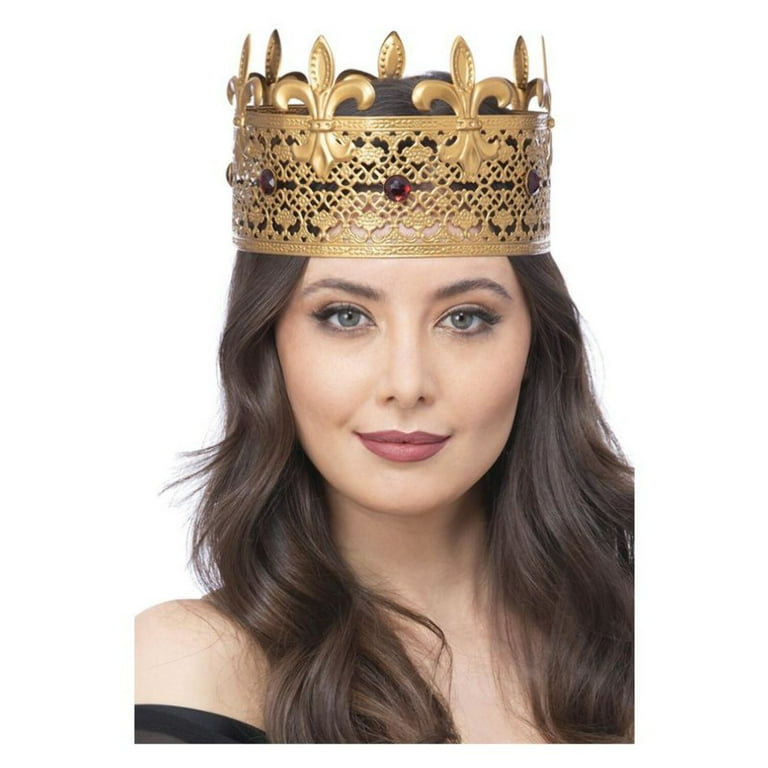 Gothic Royal Vampire Metal Crown Adult Gold Gothic Royal Vampire Metal Crown Adult Gold