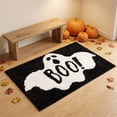 thumbnail image 1 of Gothic Rug Ghost "Boo!" Indoor Halloween Rug 15.8"x23.6", Plush Gothic Cute Fun Halloween Bathroom Rugs Non Slip Kitchen Mat, Halloween Throw Area Rugs for Front Door Indoor Doormat, 1 of 6