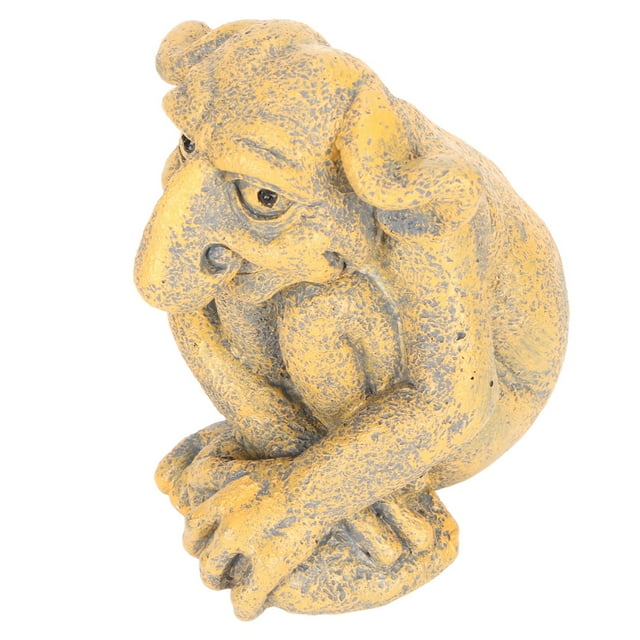 Gothic Sculpture, Gothic Statue Luck Eco Friendly Hand Painted Superbly