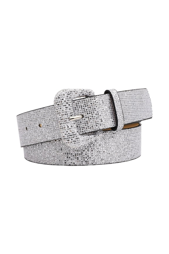 Gothic Sequins Belts Women Faux-leather Strap Sequins Belts Cowgirl Cowboy Girls Fashion Belt for Jeans Men Women
