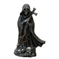 thumbnail image 1 of Gothic Shelf Decor​​ Resin Santa Muerte Statue for Halloween Indoor Decor, Horror Theme Display & Gothic Collectibles, 6x1.6in Indoor Halloween Accent​​, 1 of 6