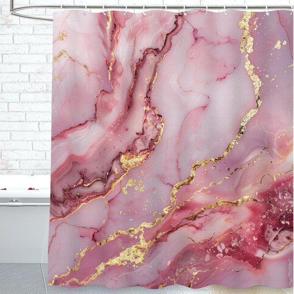 Gothic Shower Curtain for Bathroom Bat Flower Gothic Shower Curtain with 12 Hooks, Bat Flower Gothic Polyester Shower Curtain Machine Washable Waterproof 72 x 72 inch for Kids Adults