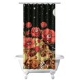 thumbnail image 1 of Gothic Shower Curtain - Dark Celestial Moon & Star Print, Mystical Cosmic Theme Bath Decor, Waterproof Polyester, 36"Wx72"L, Goth Aesthetic Gift, 1 of 5