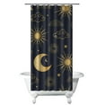 thumbnail image 1 of Gothic Shower Curtain - Dark Celestial Moon & Star Print, Mystical Cosmic Theme Bath Decor, Waterproof Polyester, 36"Wx72"L, Goth Aesthetic Gift, 1 of 5