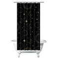 thumbnail image 1 of Gothic Shower Curtain - Dark Celestial Moon & Star Print, Mystical Cosmic Theme Bath Decor, Waterproof Polyester, 36"Wx72"L, Goth Aesthetic Gift, 1 of 4