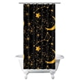 thumbnail image 1 of Gothic Shower Curtain - Dark Celestial Moon & Star Print, Mystical Cosmic Theme Bath Decor, Waterproof Polyester, 36"Wx72"L, Goth Aesthetic Gift, 1 of 5
