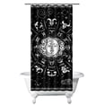 thumbnail image 1 of Gothic Shower Curtain - Dark Celestial Moon & Star Print, Mystical Cosmic Theme Bath Decor, Waterproof Polyester, 36"Wx72"L, Goth Aesthetic Gift, 1 of 5