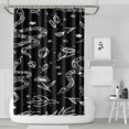 thumbnail image 1 of Gothic Shower Curtain Set - Dark Celestial Moon & Star Print, Mystical Cosmic Bath Decor, Waterproof Polyester 72"Wx72"L, Goth Aesthetic Gift, 1 of 4