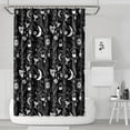 thumbnail image 1 of Gothic Shower Curtain Set - Dark Celestial Moon & Star Print, Mystical Cosmic Bath Decor, Waterproof Polyester 72"Wx72"L, Goth Aesthetic Gift, 1 of 4