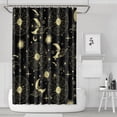 thumbnail image 1 of Gothic Shower Curtain Set - Dark Celestial Moon & Star Print, Mystical Cosmic Bath Decor, Waterproof Polyester 72"Wx72"L, Goth Aesthetic Gift, 1 of 5