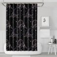 thumbnail image 1 of Gothic Shower Curtain Set - Dark Celestial Moon & Star Print, Mystical Cosmic Bath Decor, Waterproof Polyester 72"Wx72"L, Goth Aesthetic Gift, 1 of 5
