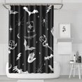 thumbnail image 1 of Gothic Shower Curtain Set - Dark Celestial Moon & Star Print, Mystical Cosmic Bath Decor, Waterproof Polyester 72"Wx72"L, Goth Aesthetic Gift, 1 of 4