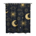 thumbnail image 1 of Gothic Shower Curtain Set - Dark Celestial Moon & Star Print, Mystical Cosmic Bath Decor, Waterproof Polyester 72"x84", Goth Aesthetic Gift, 1 of 4