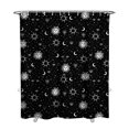 thumbnail image 1 of Gothic Shower Curtain Set - Dark Celestial Moon & Star Print, Mystical Cosmic Bath Decor, Waterproof Polyester 72"x84", Goth Aesthetic Gift, 1 of 5